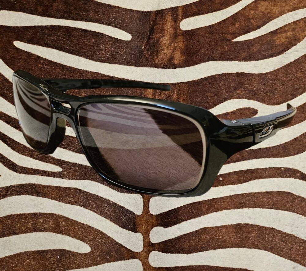Discontinued Julbo Gloss Sunglasses 456-9014 Shiny Black/Black Frame